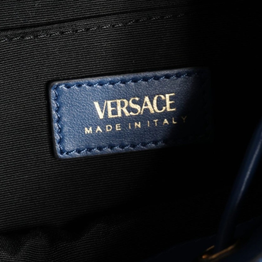 SOLD! Auth VERSACE Bag Denim Tote Shoulder Crossbody Bag NWOT Authentic VERSACE - Picture 2 of 2